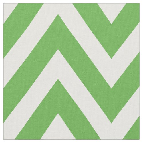 Kelly Green Modern Chevron Large Scale Fabric