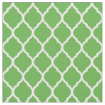 Kelly Green Moroccan Quatrefoil Fabric