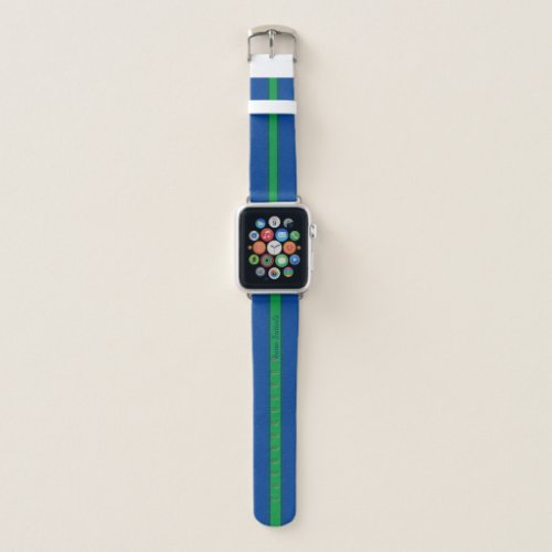 Kelly Green Ocean Blue Custom Apple Watch Band