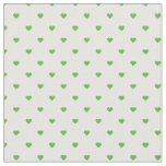 Kelly Green Polka Dot Hearts Fabric