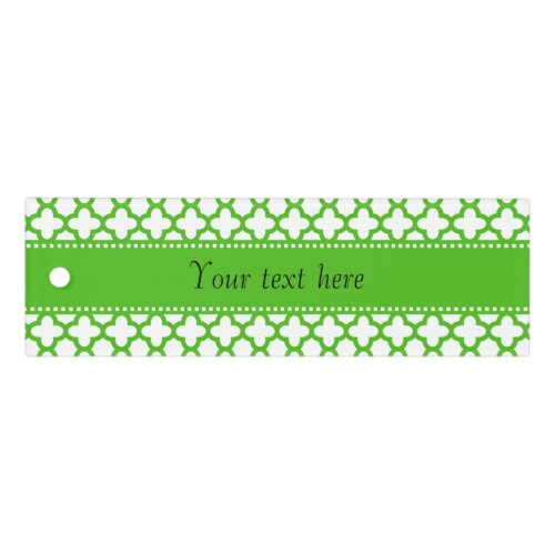 Kelly Green Quatrefoil Pattern Ruler