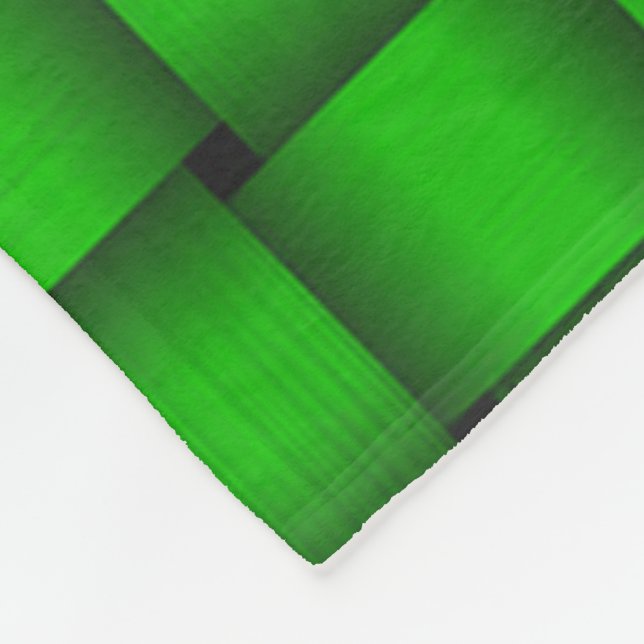 Kelly Green Ribbon Fleece Blanket (Corner)