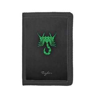 Kelly Green Scorpio Trifold Wallet