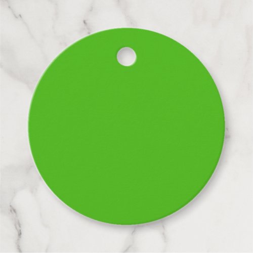 Kelly Green Solid Color Favor Tags