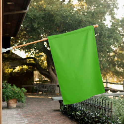 Kelly Green Solid Color House Flag