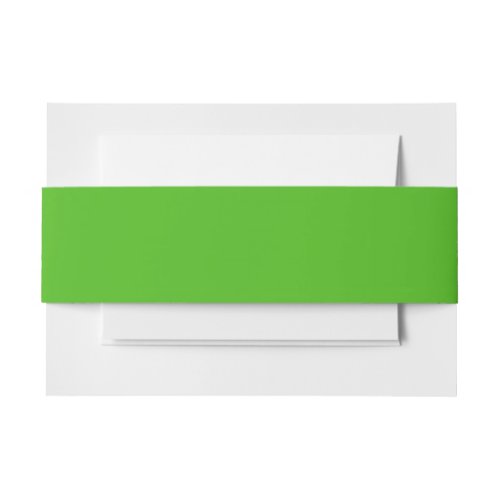 Kelly Green Solid Color Invitation Belly Band