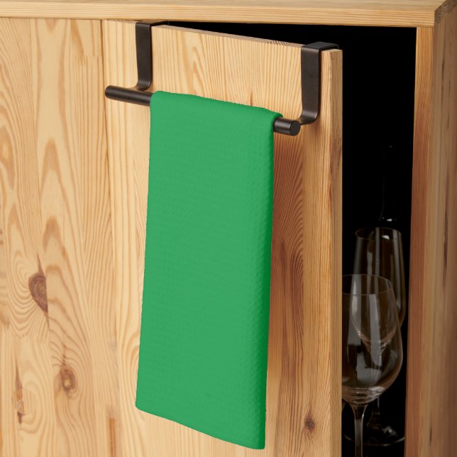 Kelly Green solid color Kitchen Towel (Thirds Fold)