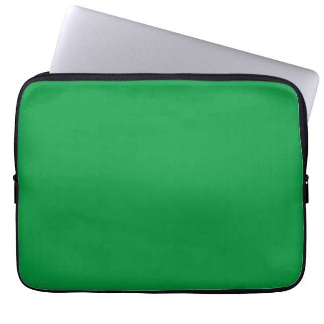 Kelly Green solid color Laptop Sleeve (Front)