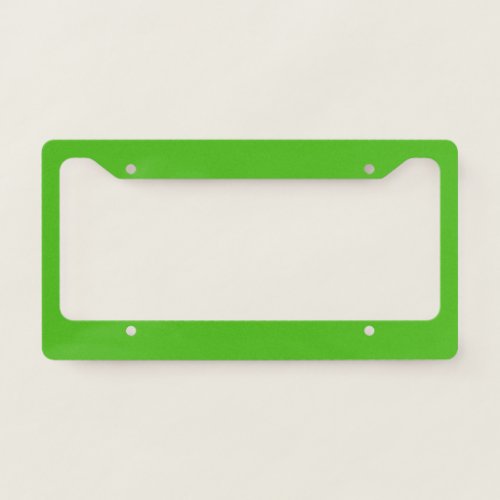 Kelly Green Solid Color License Plate Frame