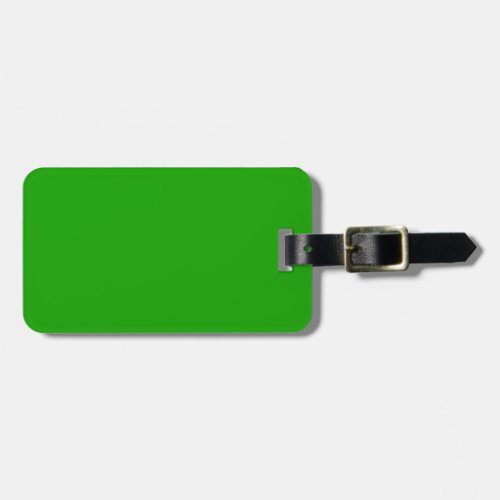 KELLY GREEN solid color  Luggage Tag