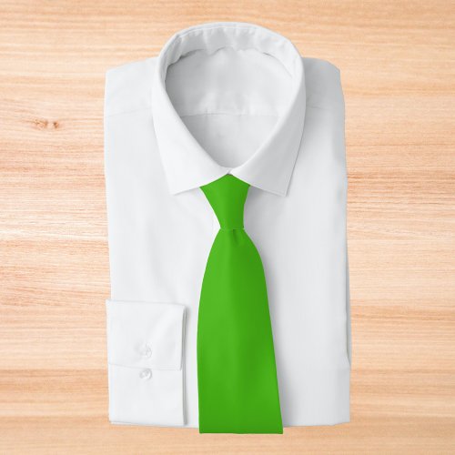 Kelly Green Solid Color Neck Tie