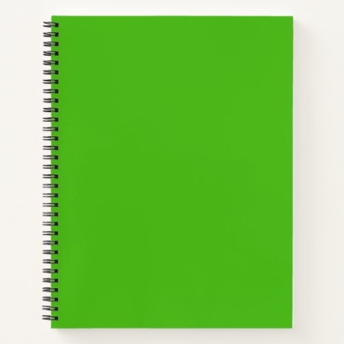 Kelly Green Solid Color Notebook