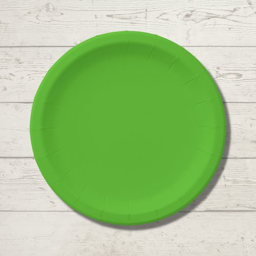 Kelly Green Solid Color Paper Plates