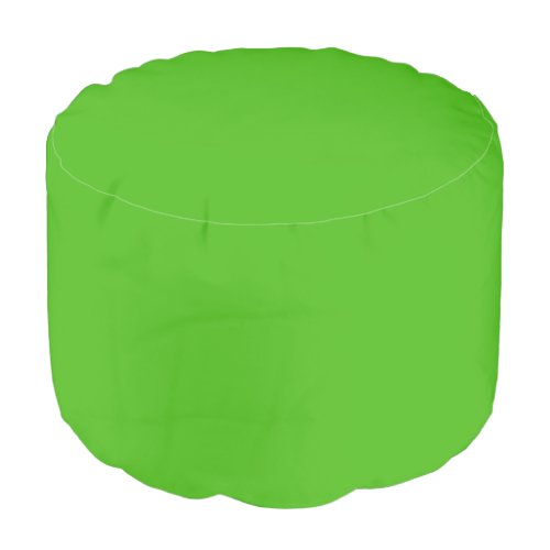 Kelly Green Solid Color Pouf