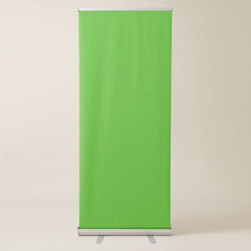 Kelly Green Solid Color Retractable Banner
