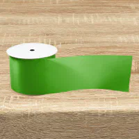 Kelly Green Silk Satin Ribbon