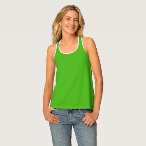 Kelly Green Solid Color Tank Top