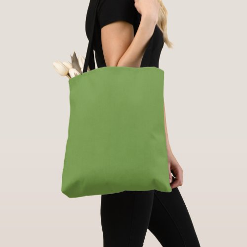Kelly green solid color tote bag