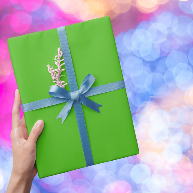 Kelly Green Solid Color Wrapping Paper (Creator Uploaded)