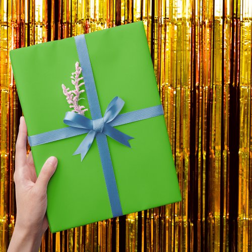 Kelly Green Solid Color Wrapping Paper