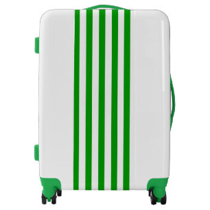Kelly Green Stripe Luggage