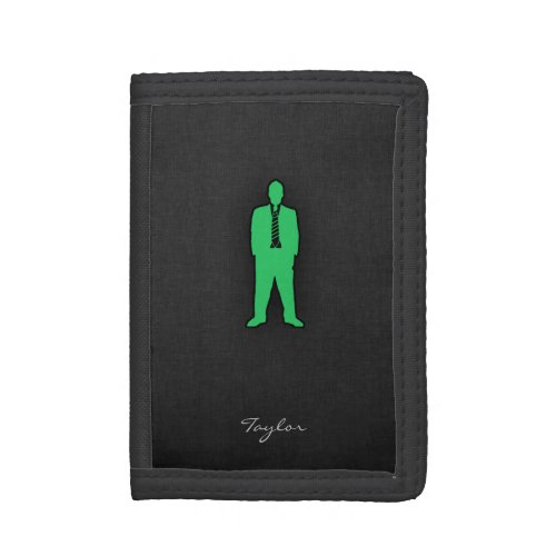 Kelly Green swag Trifold Wallet