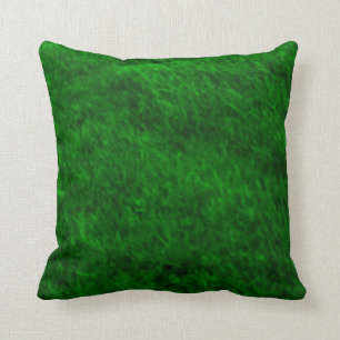 Kelly Green Tone-on-Tone Mottled Throw Pillow