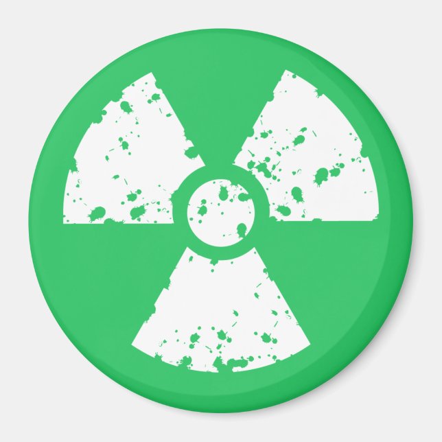 Kelly Green Toxic Waste Magnet (Front)