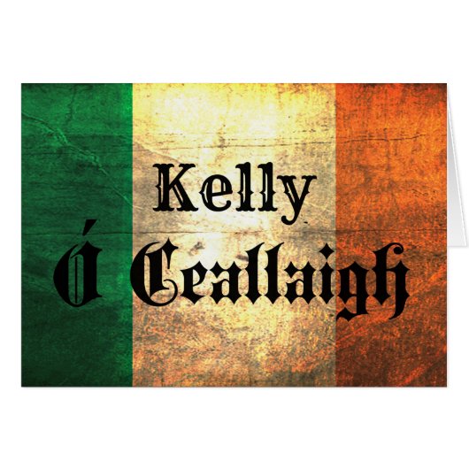 Kelly Irish Flag Cards (Front Horizontal)