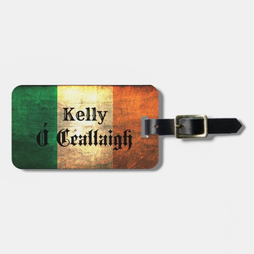 Kelly Irish Flag Luggage Tag