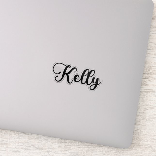 Kelly Name - Handwritten Calligraphy Sticker (Detail)
