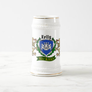 Kelly/O'Kelly Irish Shield Beer Stein
