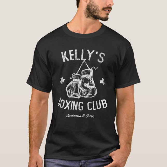Kelly s Boxing Club  American Irish Boxer T-Shirt (Front)