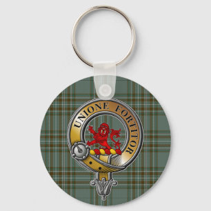 Kelly Tartan & Badge Keychain