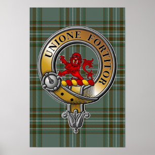 Kelly Tartan & Badge Poster