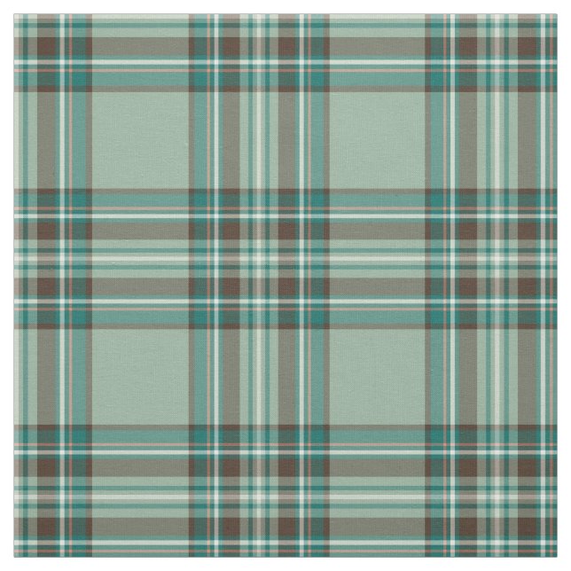 Kelly Tartan Pattern Mint Green Irish Plaid Fabric (Swatch)