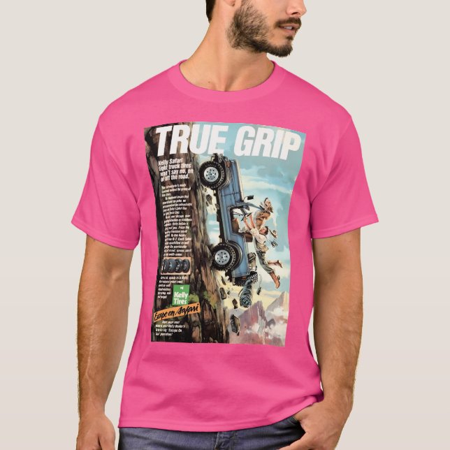 Kelly Tires - True Grip Ad T-Shirt (Front)