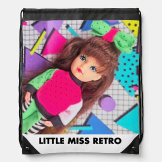 Kelly with geo grid drawstring bag