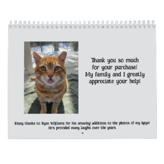 Kellye's Cat Calendar