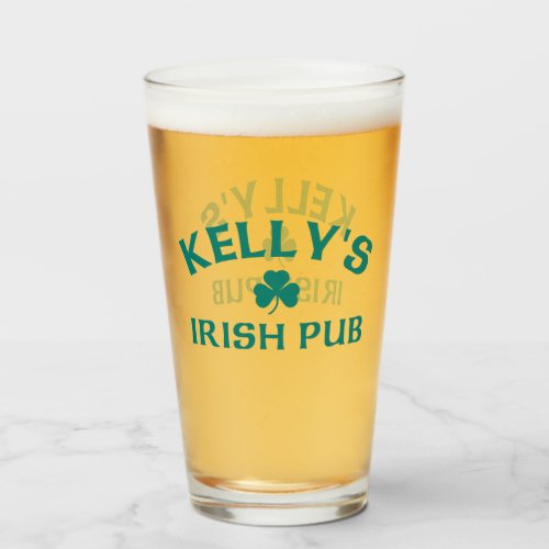 Kellys Irish Pub Glass
