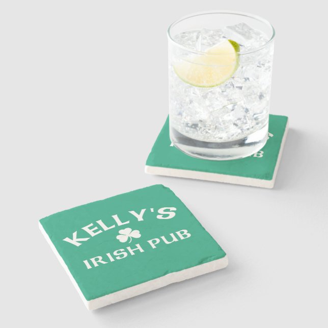 Kelly's Irish Pub   Stone Coaster (Side)