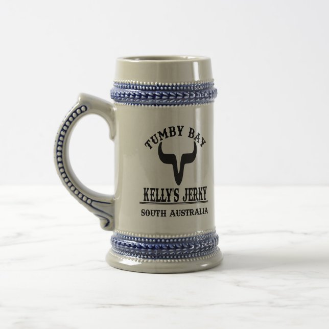 Kelly's Jerky Tumby Bay  Beer Stein (Left)