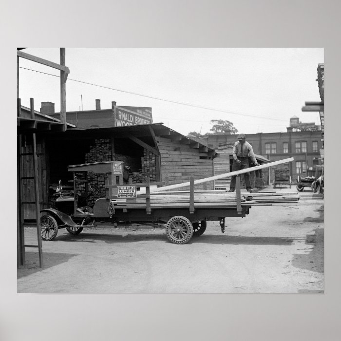 Lumber Delivery Truck, 1926 Posters