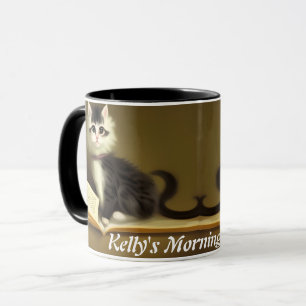 Kelly's Morning Coffee Personalized Customizable Mug