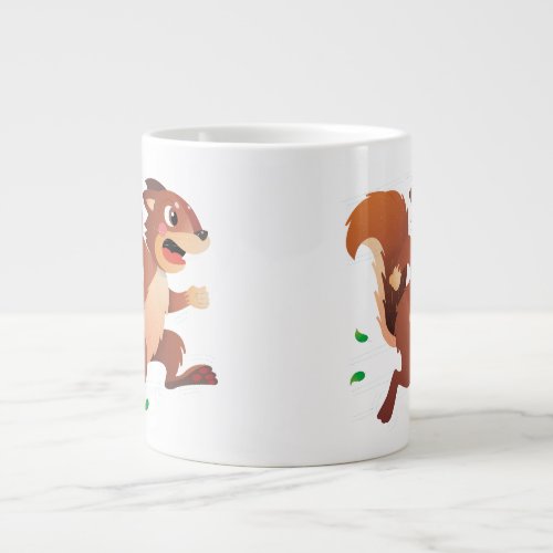 Kelossus Happy Scott Squirrel Giant Coffee Mug
