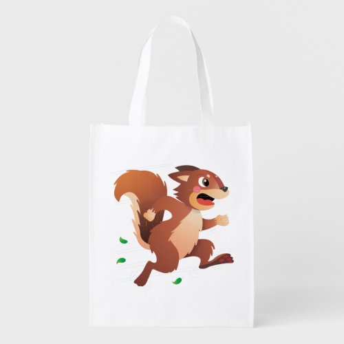 Kelossus Happy Scott Squirrel Grocery Bag