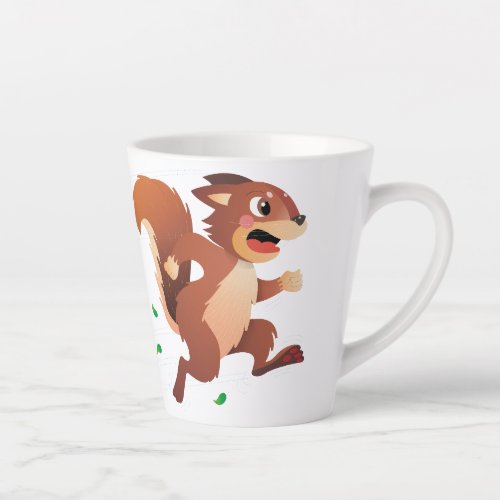 Kelossus Happy Scott Squirrel Latte Mug