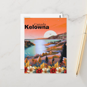 Kelowna BC Travel Postcard, British Columbia Postcard