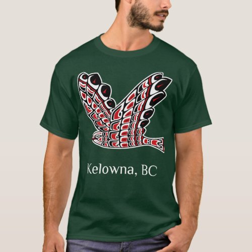 Kelowna Redailed Hawk Native Bird of Prey Art Long T_Shirt