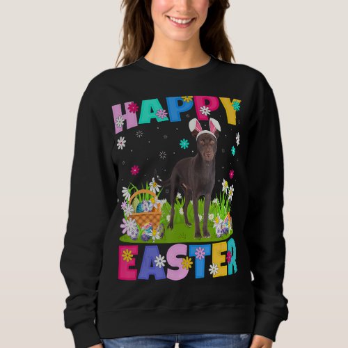 Kelpie Dog   Happy Easter Bunny Kelpie Easter Sund Sweatshirt